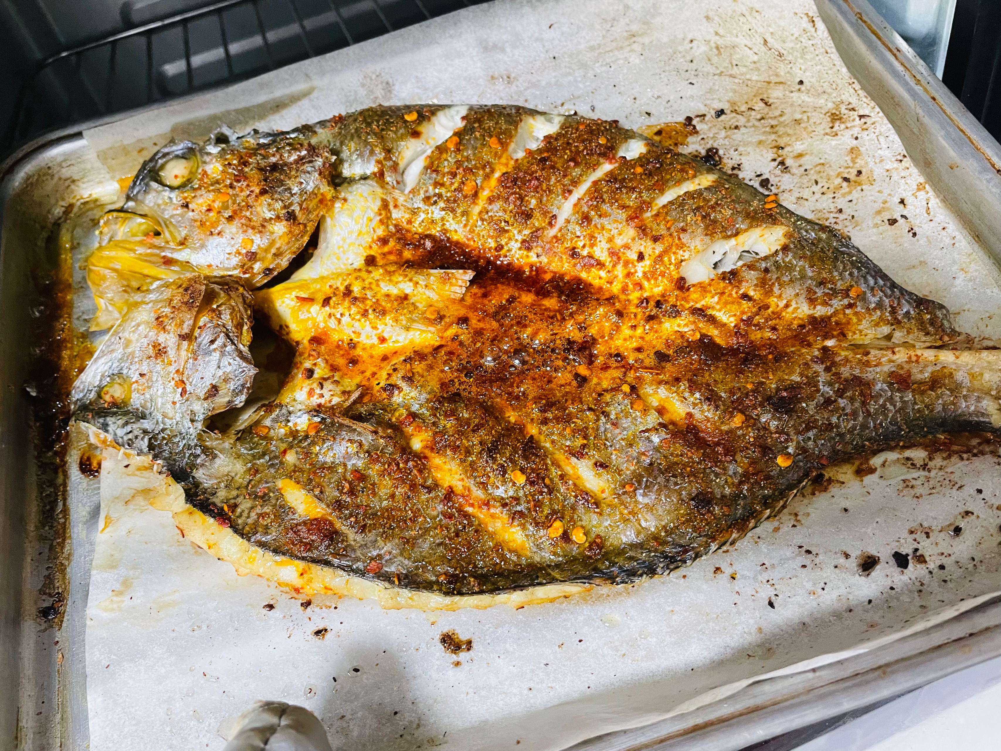 超下饭的烤黄花鱼的做法 步骤21