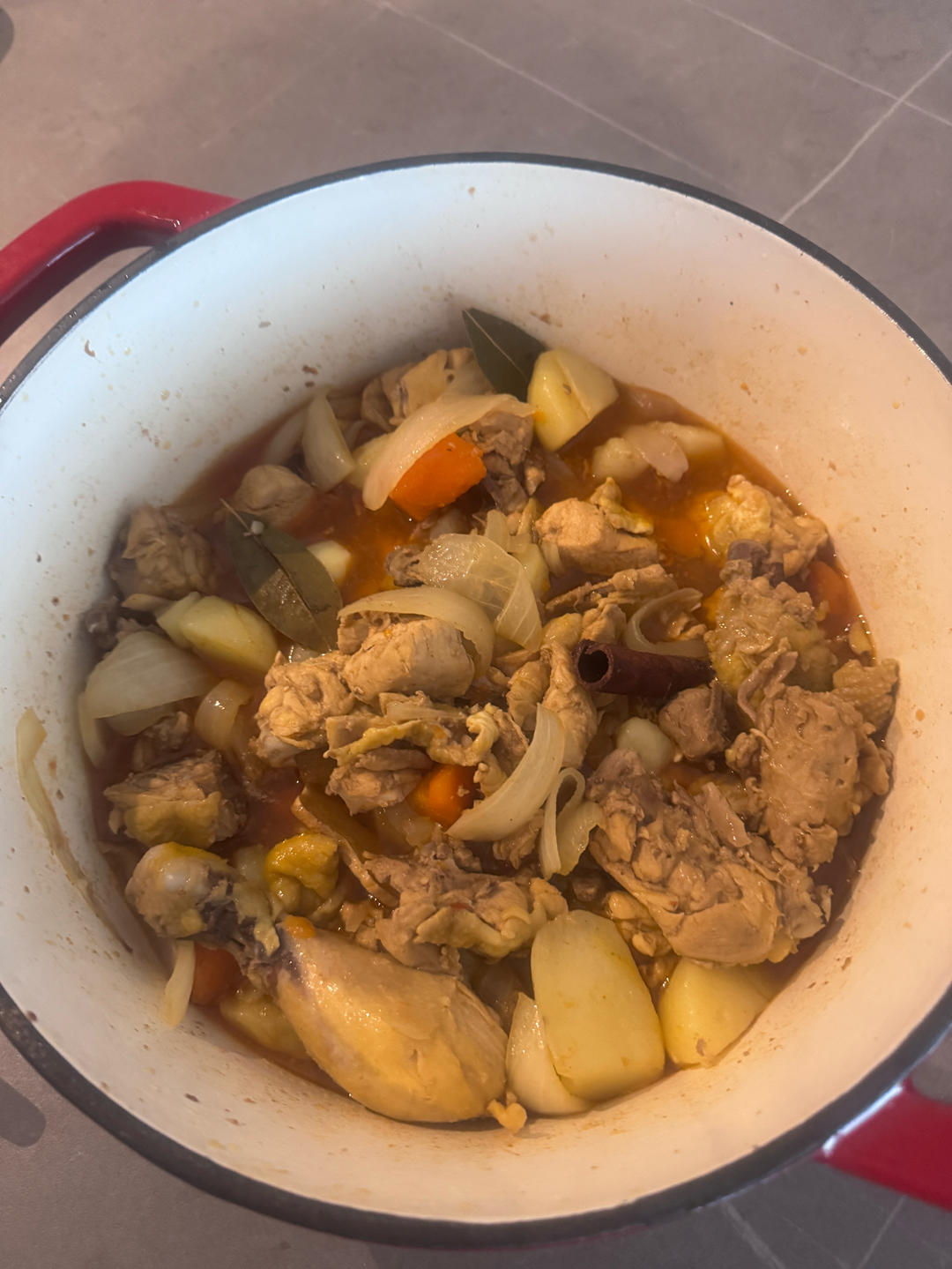 简易大盘鸡【5-6月北鼎珐琅锅食谱】