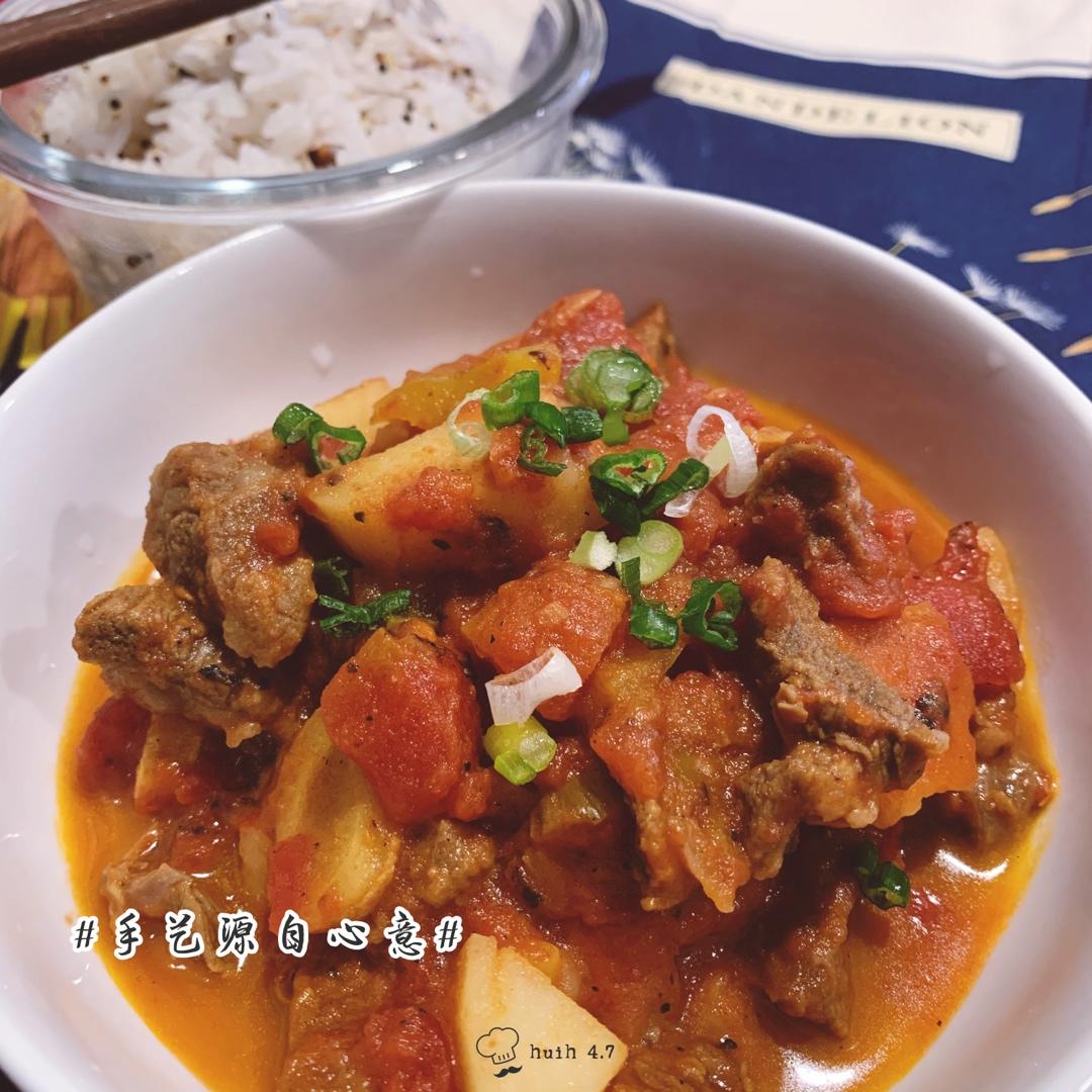 快手西红柿土豆炖牛肉