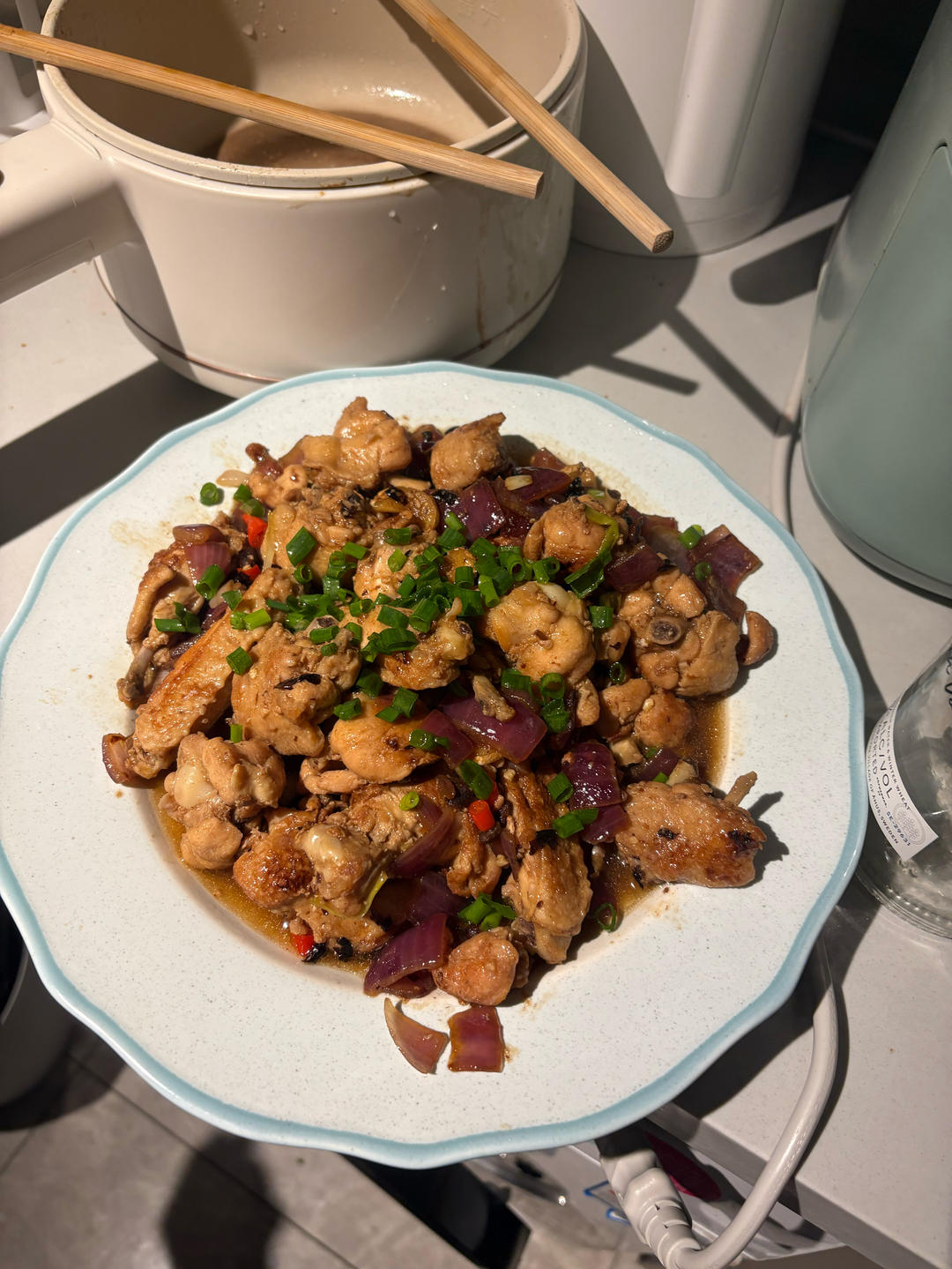 豆豉干煎鸡(下饭菜)