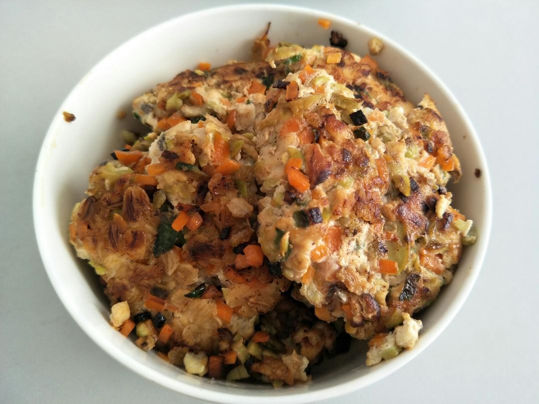 干煎鸡肉饼-运动饮食