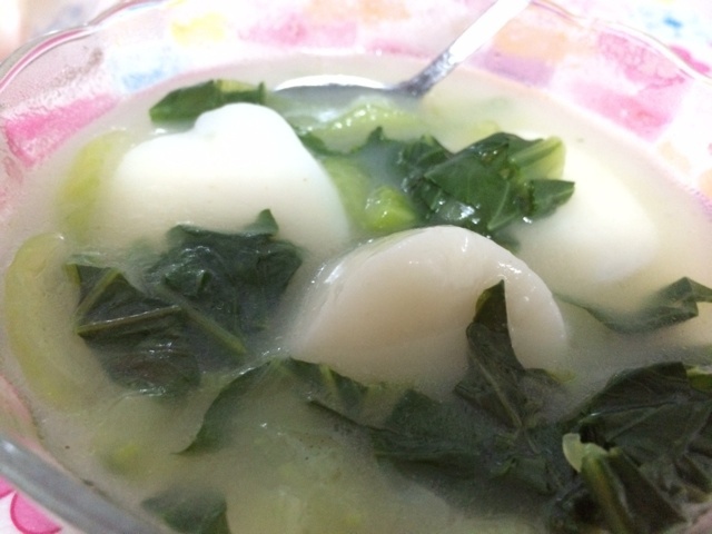 青菜炒年糕