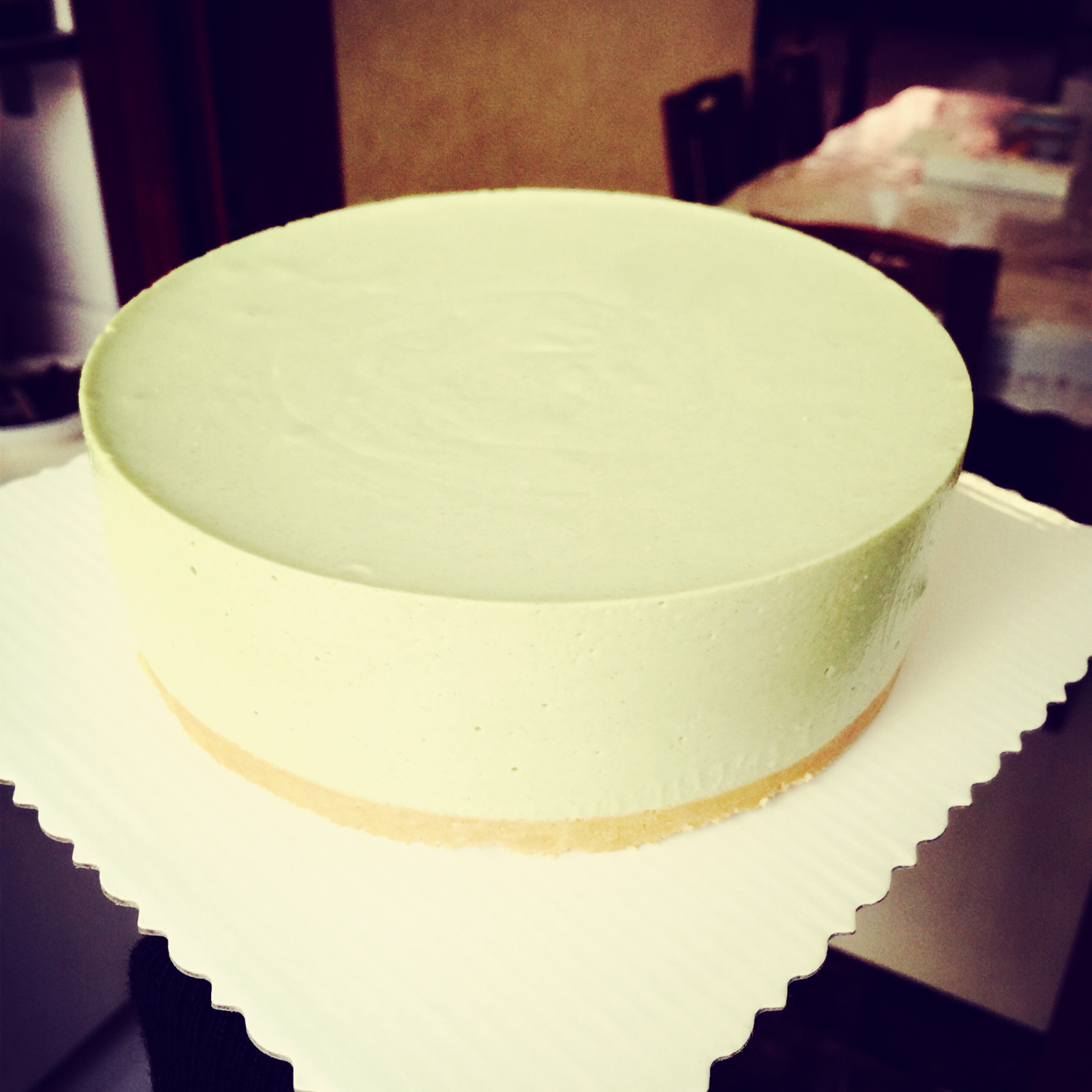 酸奶抹茶冻芝士蛋糕