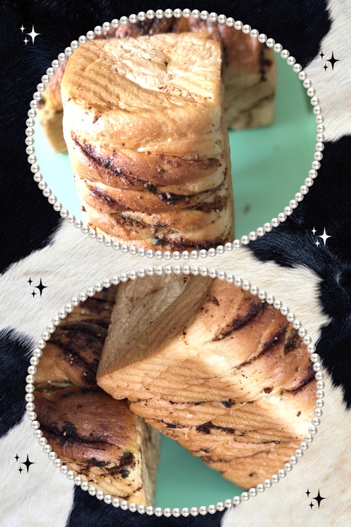 肉松香葱吐司（四种整形手法）