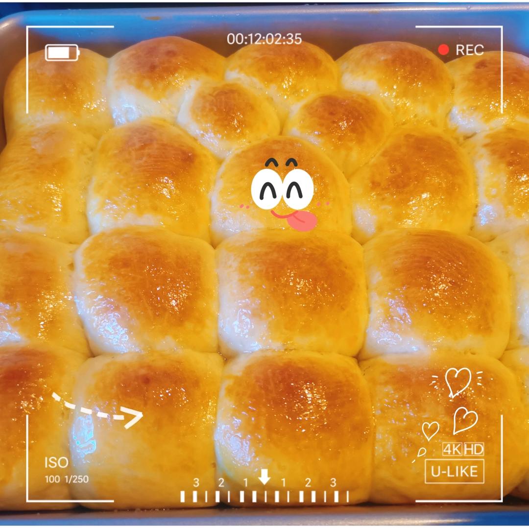 普通面粉做的柔软小餐包