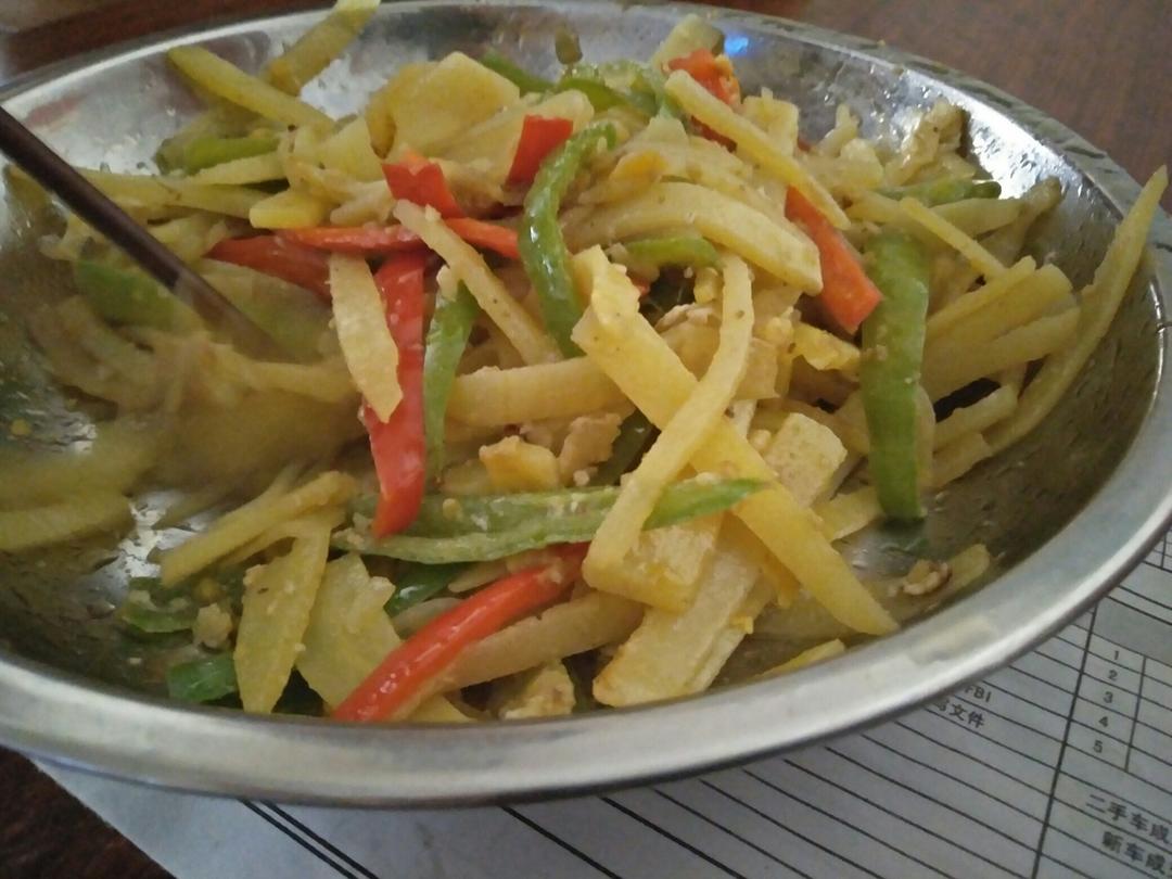 咸鸭蛋黄土豆丝