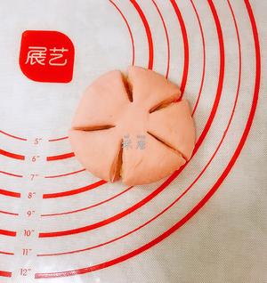 粉色系樱花面包（桂花绿豆沙馅）的做法 步骤20