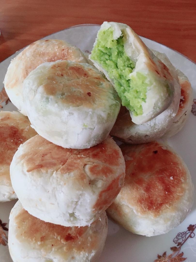 酥皮绿豆饼   酥得掉渣渣