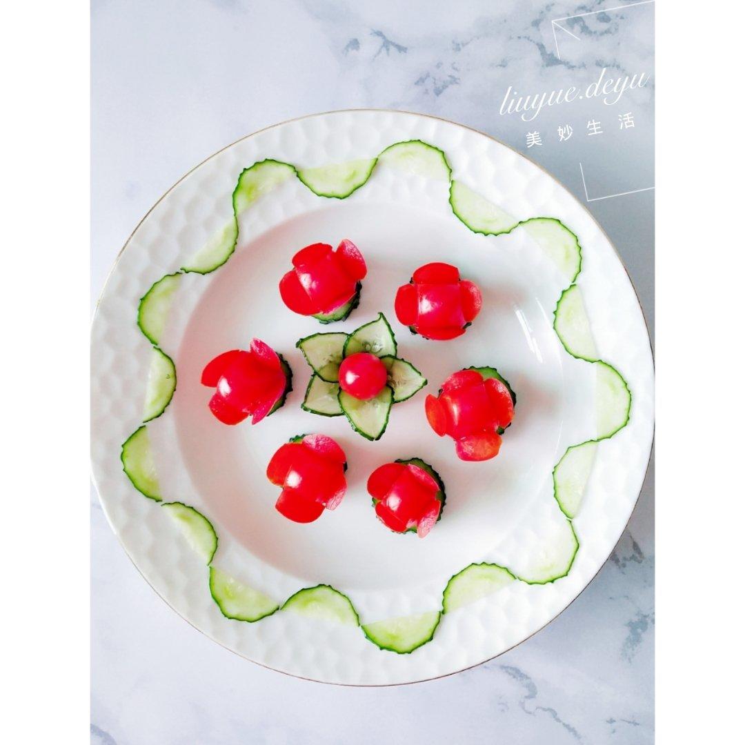 圣女果配青瓜~如花般的美食ヾ ^_^♪