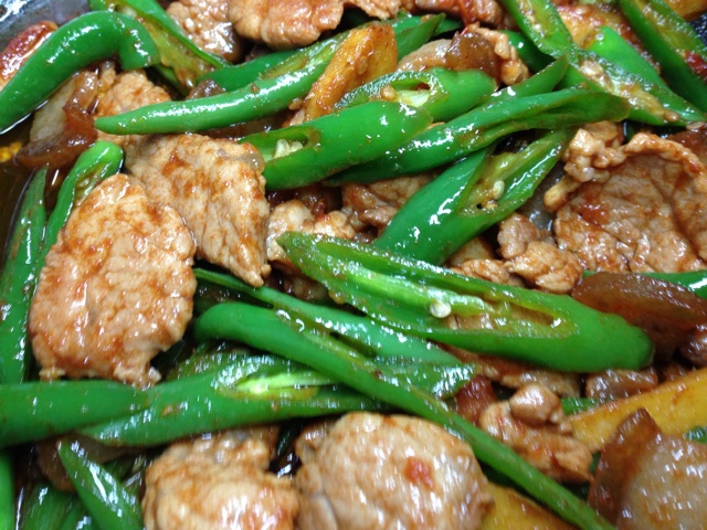 青椒炒肉丝