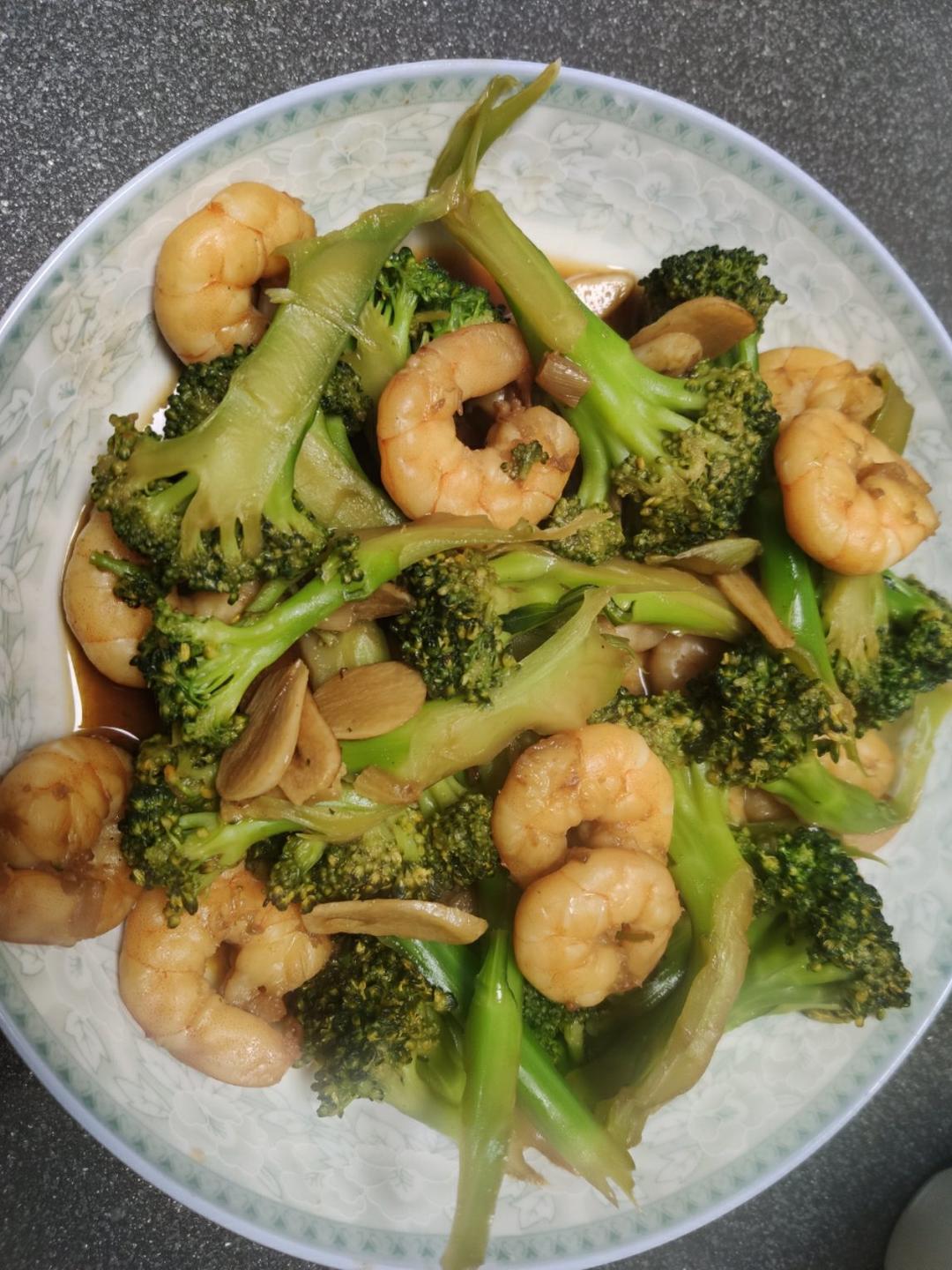 西兰花炒虾仁🍤