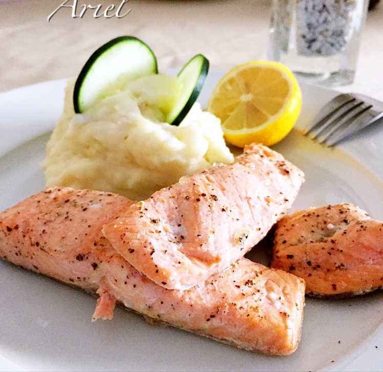 【山姆的厨房】柠香盐烤三文鱼