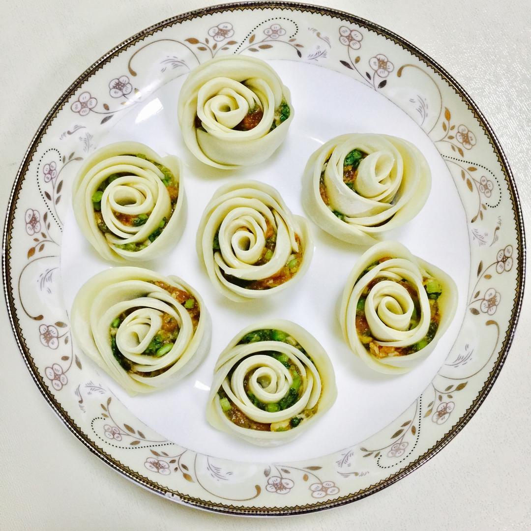 玫瑰花饺子