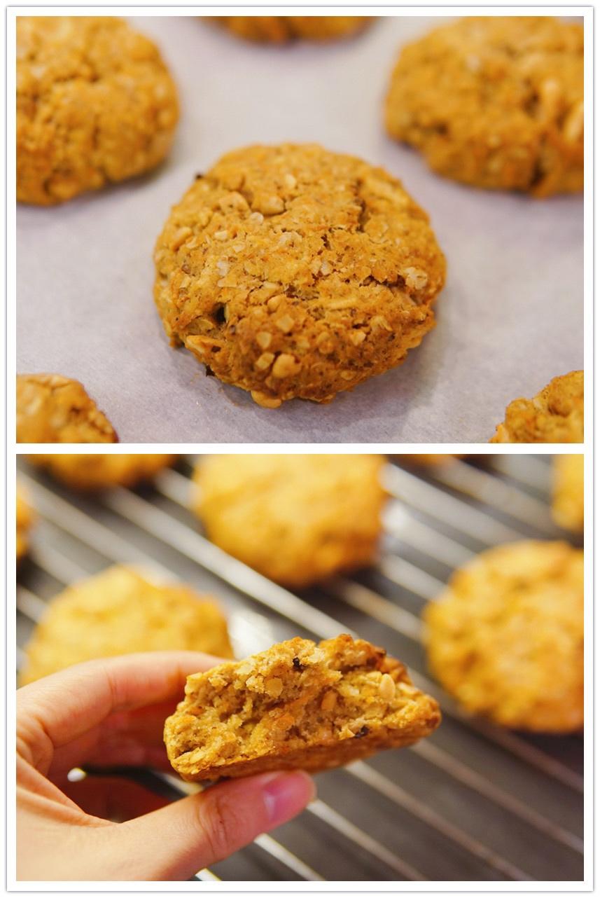 胡萝卜燕麦大曲奇🍪  健康早餐饼干！的做法