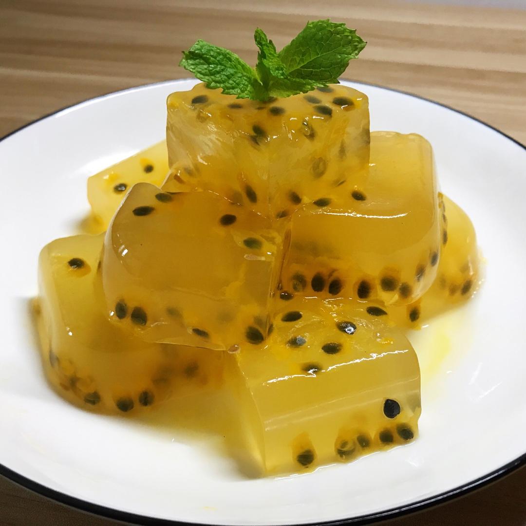 夏日必备❗️清凉解暑❗酸甜可口的百香果果冻