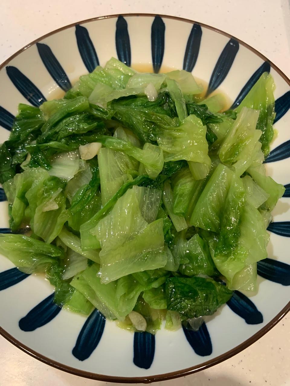 清炒生菜的做法