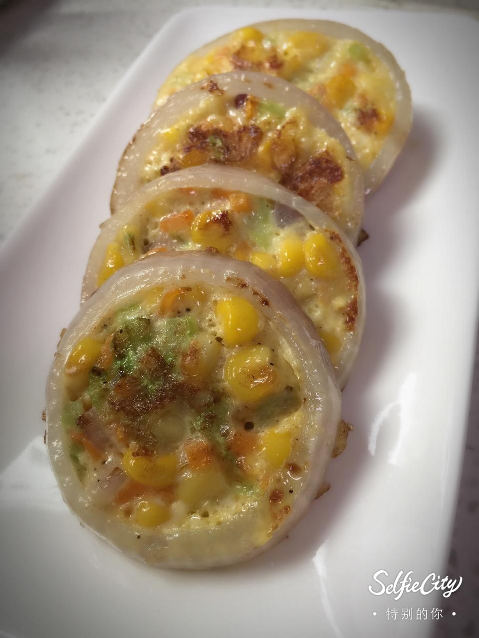 洋葱圈蛋饼