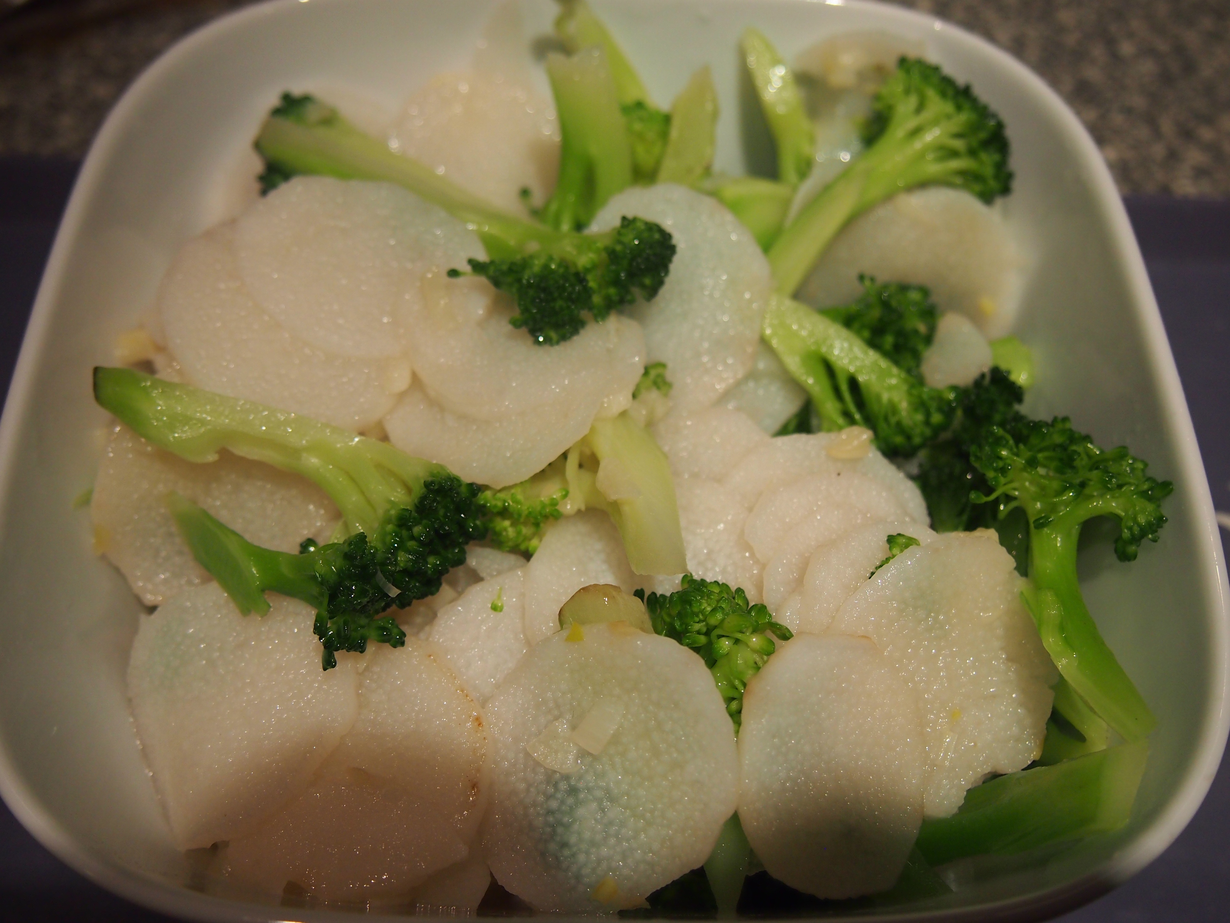 清炒山药西兰花