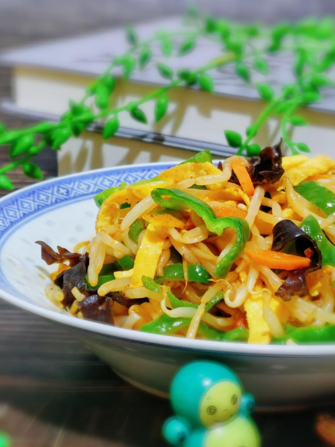 捏菜蘑菇炒蛋（爆腌菜）