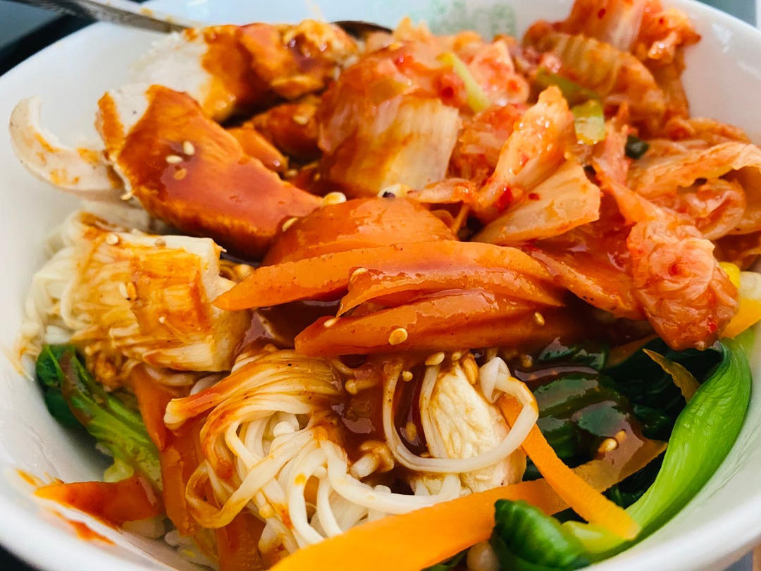 蒜香鸡胸肉波奇饭