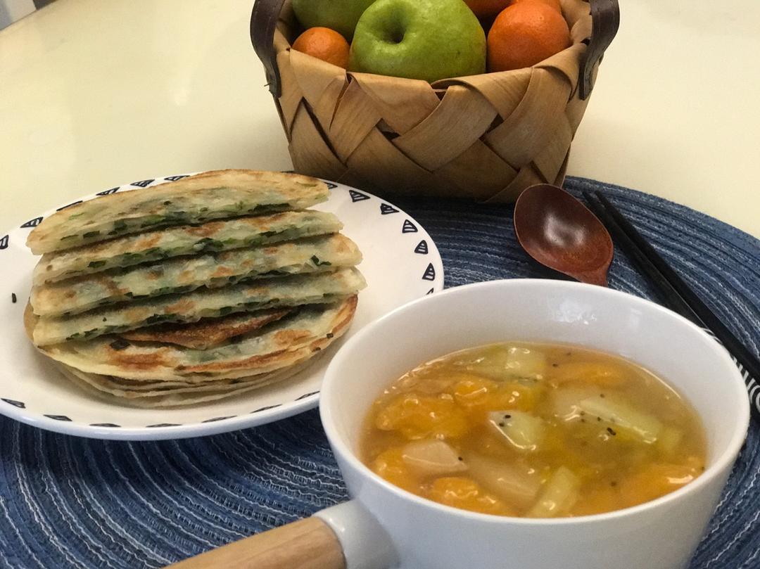 饺子皮葱油饼
