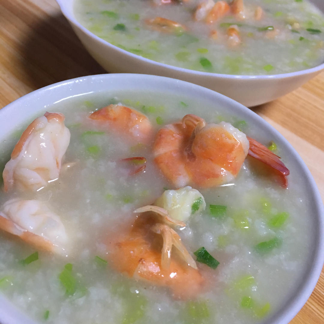 鲜虾砂锅粥