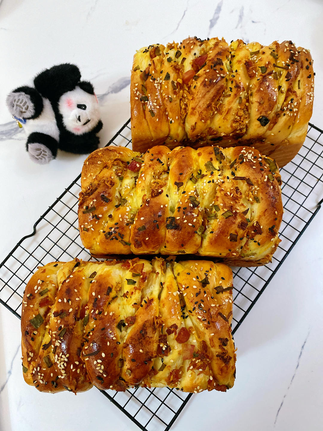 咸味面包天花板！香葱肉松吐司🍞