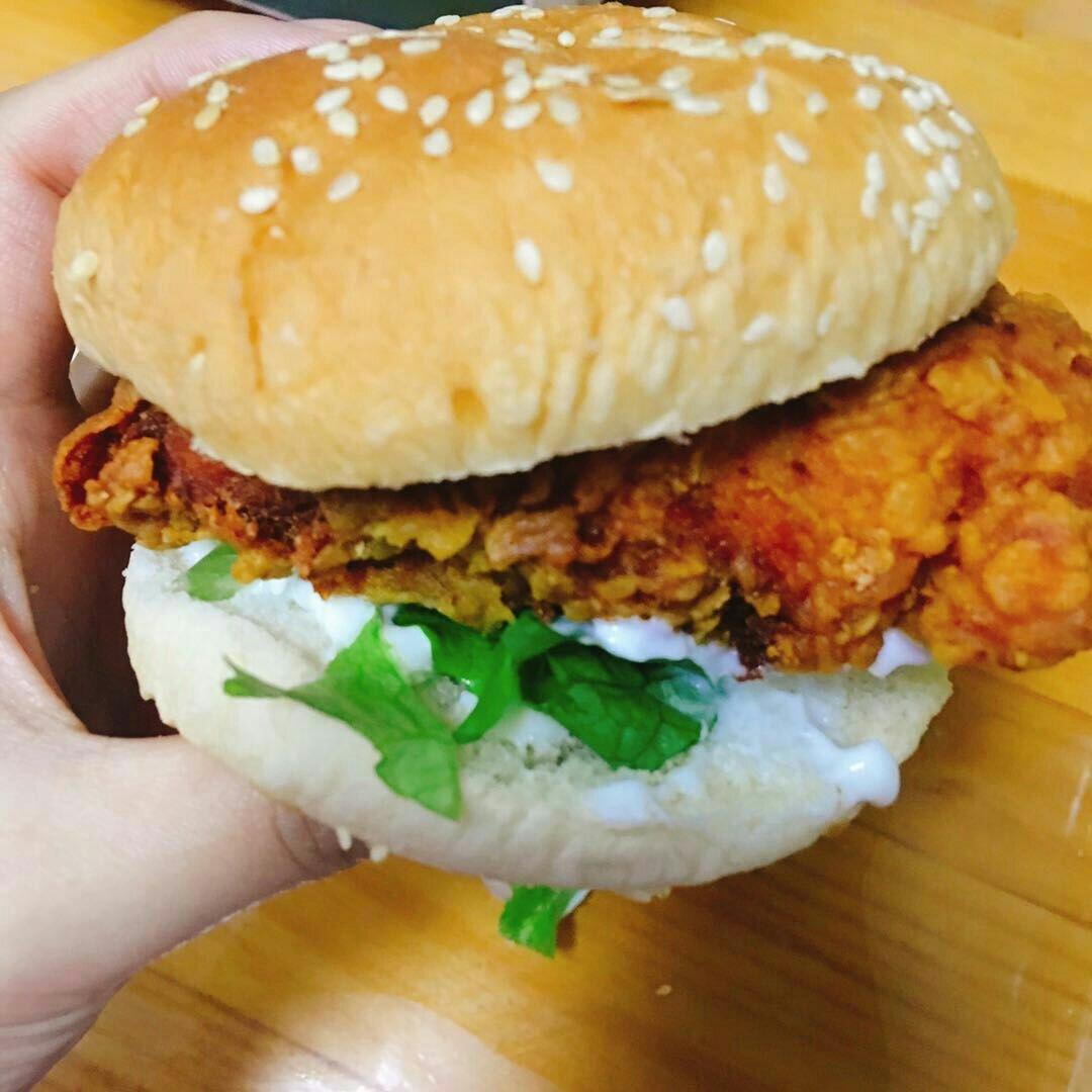 非油炸私房秘制仿kfc劲脆/香辣鸡腿堡