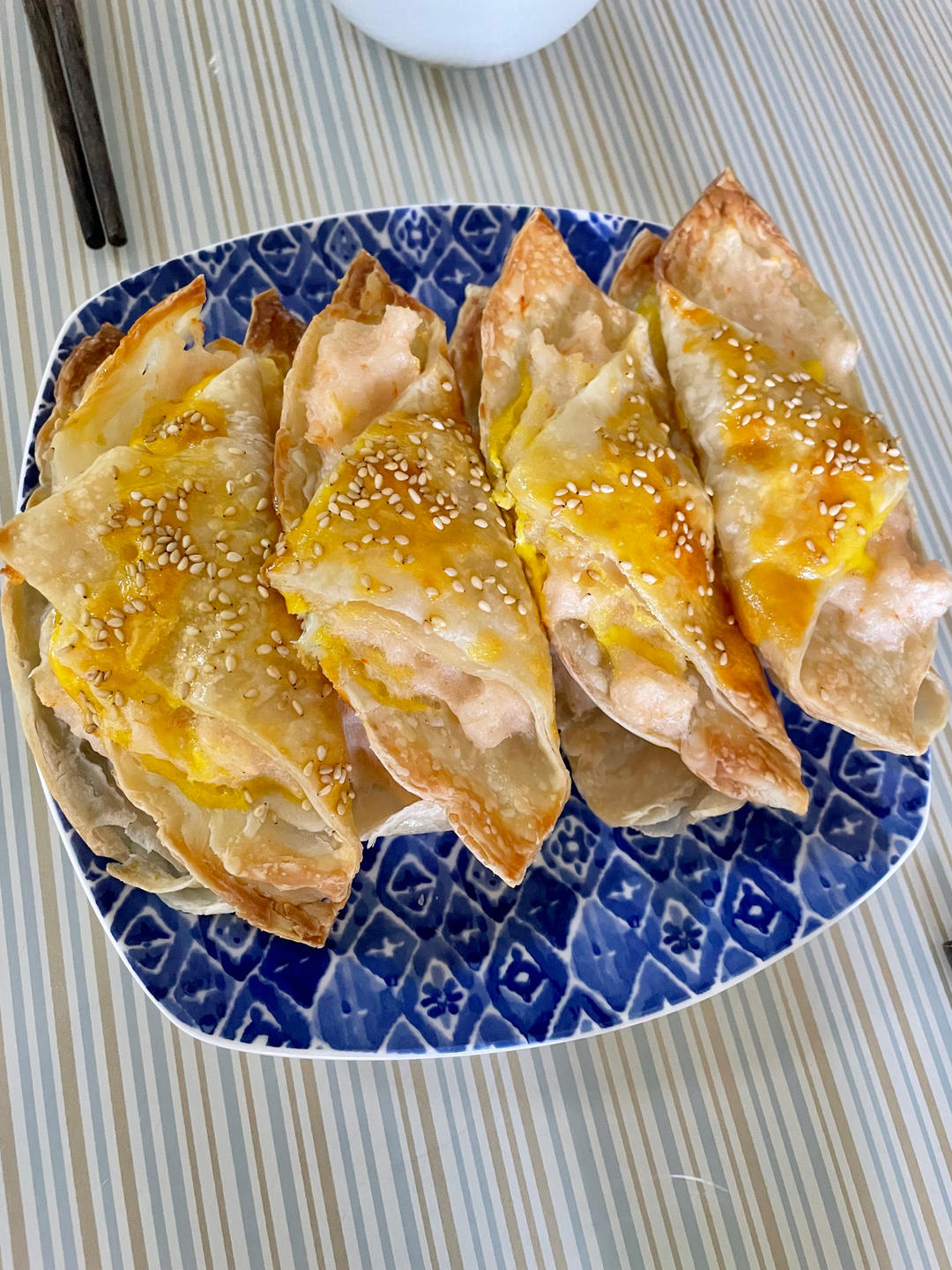 快手早餐虾滑手抓饼