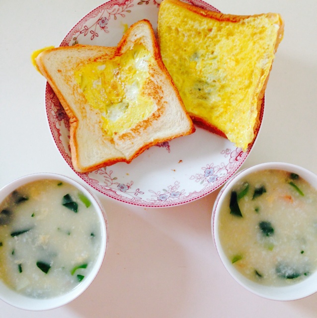 芝士鸡蛋面包片