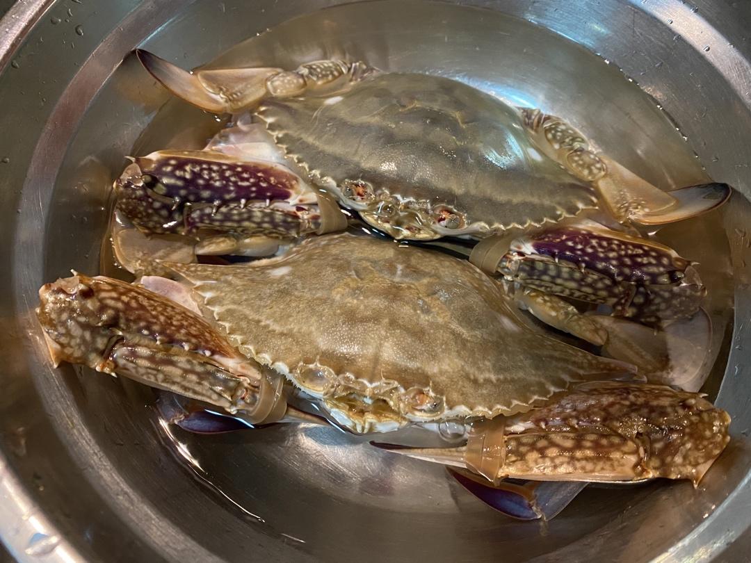 葱姜炒梭子蟹（very easy）