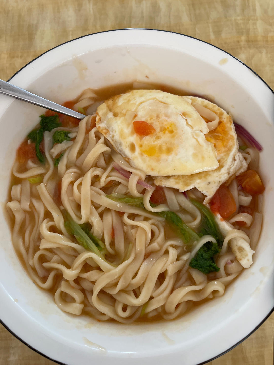 荷包蛋焖面（西红柿鸡蛋面、茄汁面）