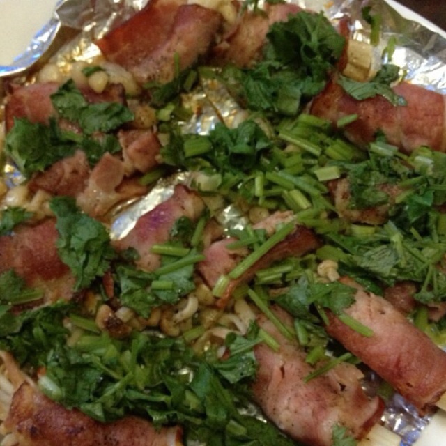 香煎培根金针菇卷