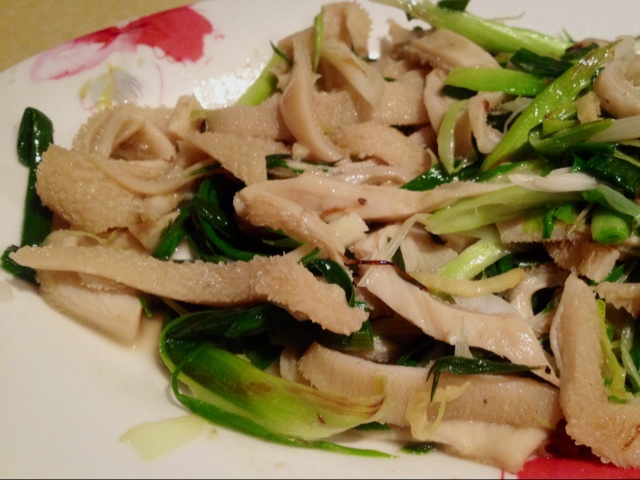 大蒜炒羊肚