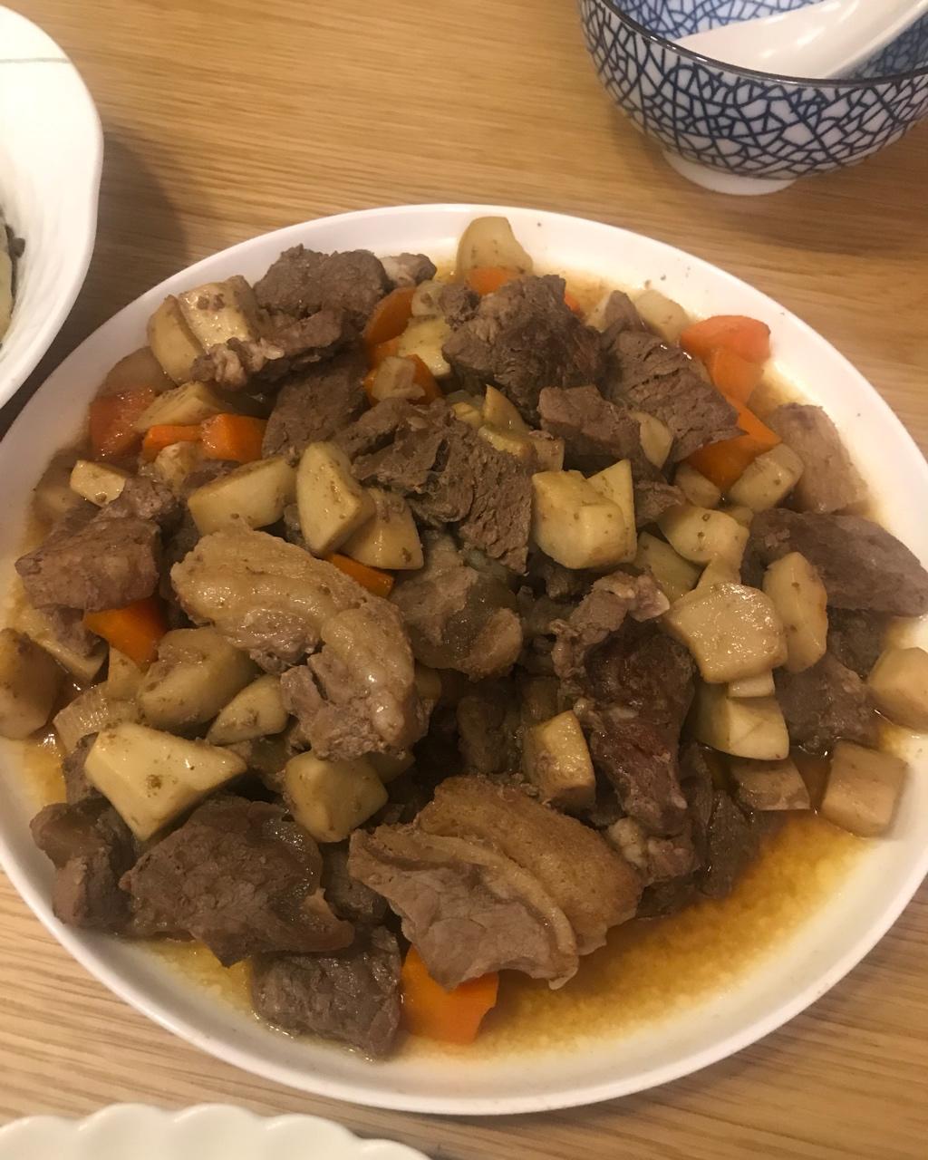 黑椒杏鲍菇牛肉粒