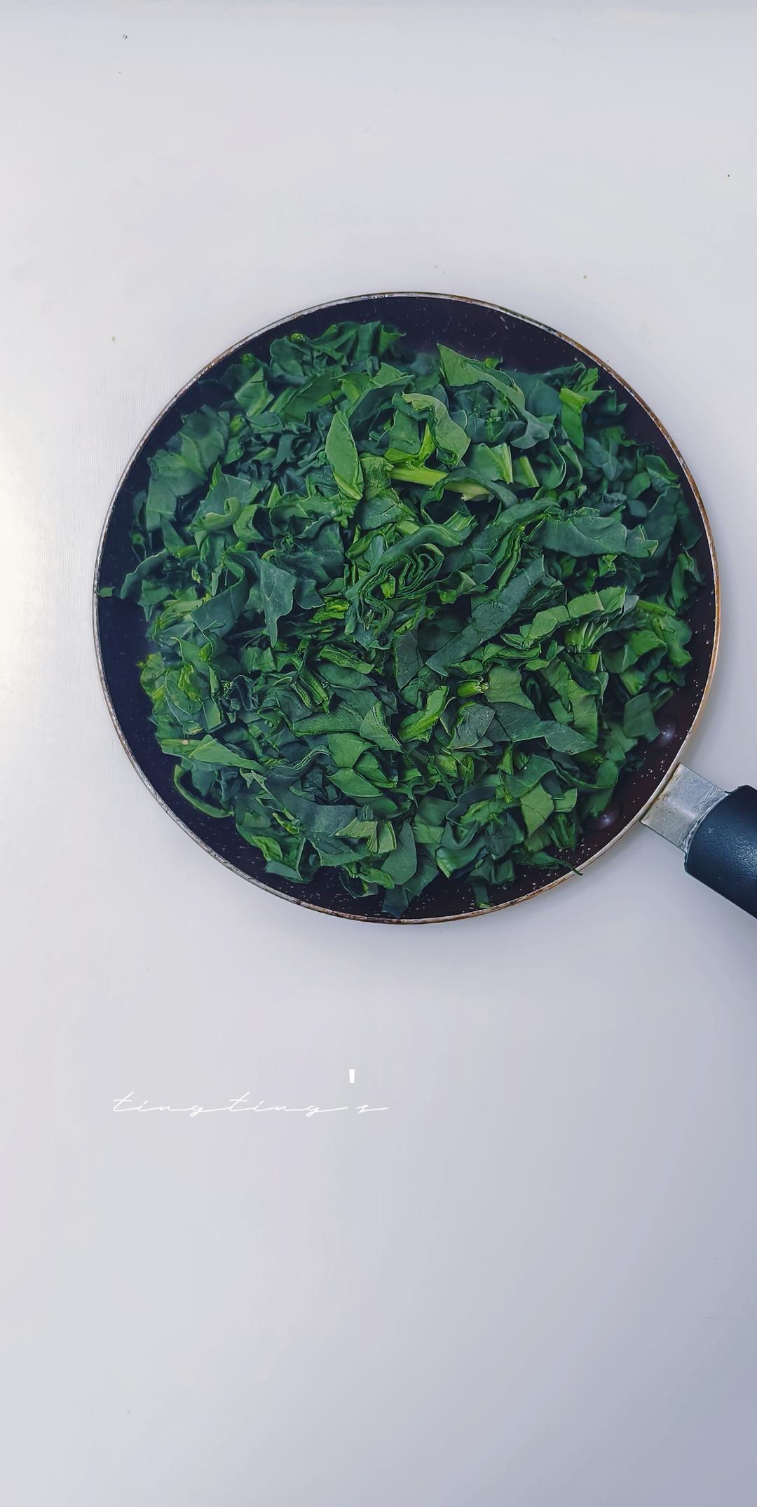 菠菜芝士咸面包（一次发酵）