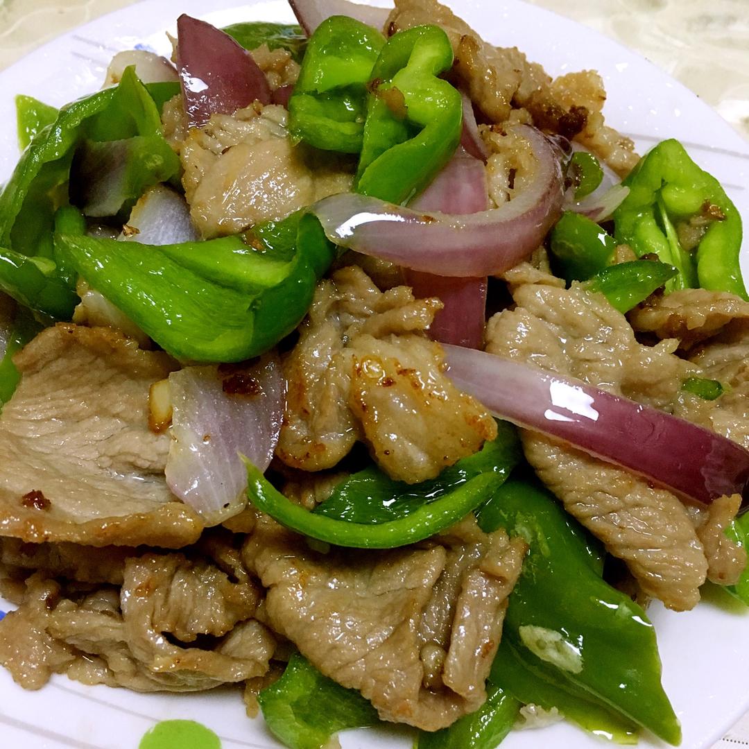 大丫头玉做的青椒炒肉片