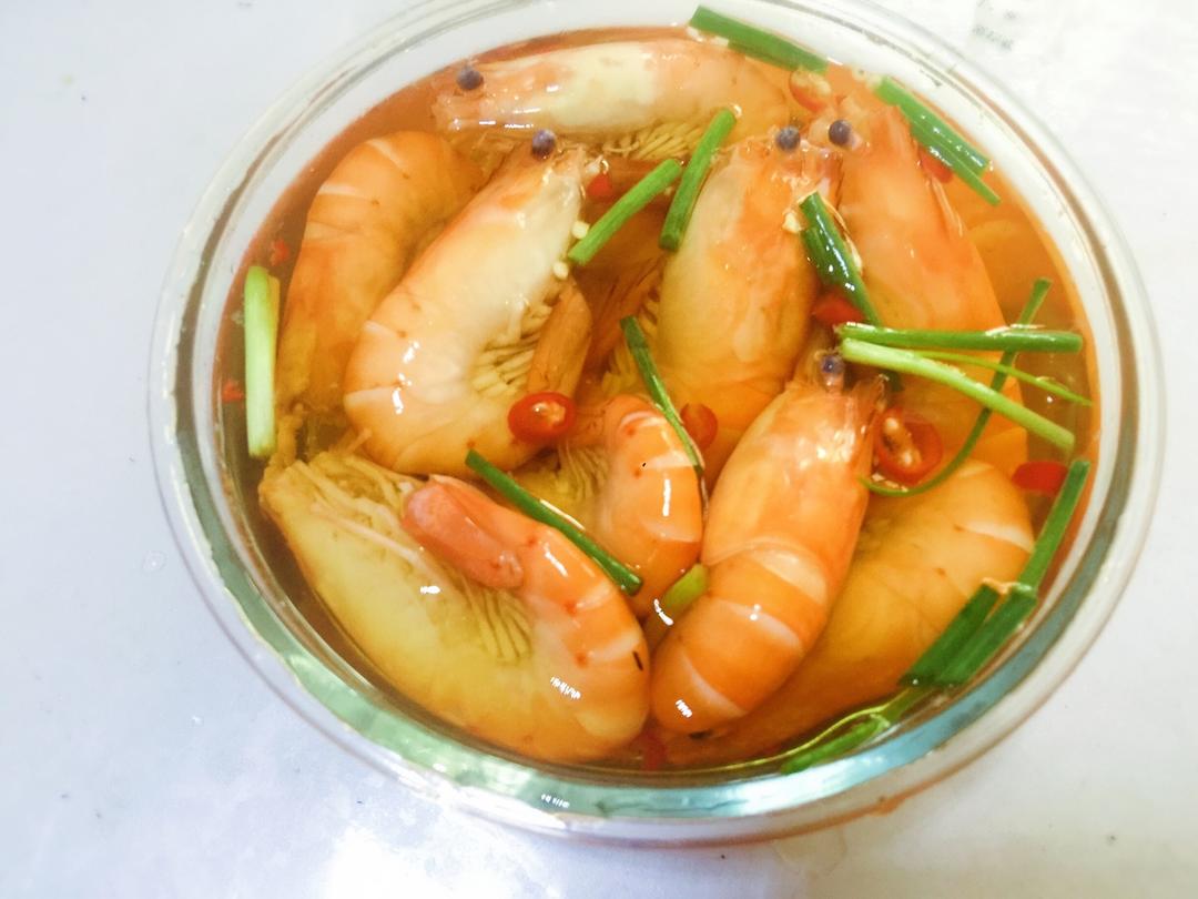 开心麻咪做的糟大头虾