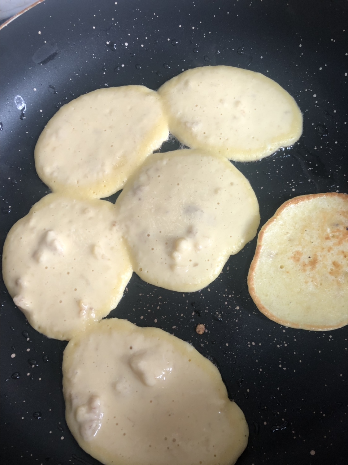 香蕉牛奶鸡蛋饼——免糖少油版的做法 步骤13