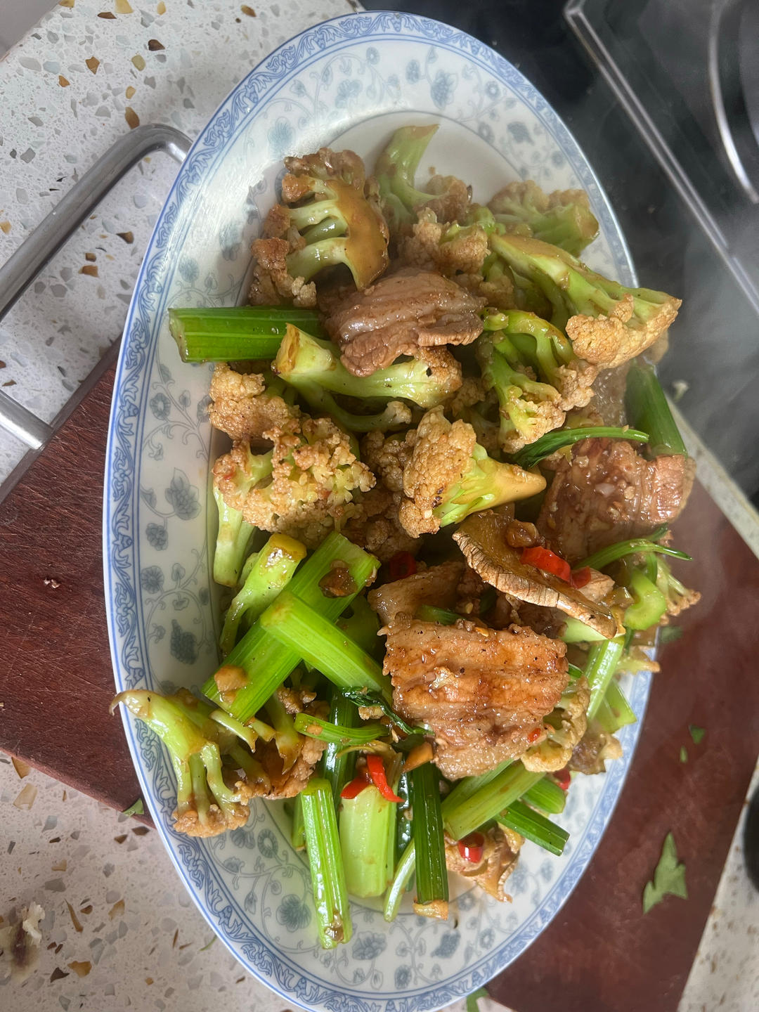 和饭店一个味道的干锅花菜