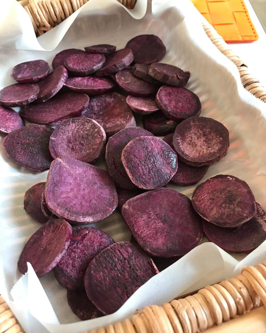 紫薯片（简单解馋小零食）