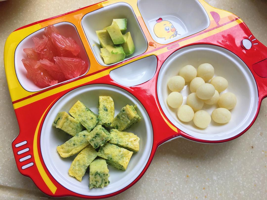 【快手辅食】菠菜蒸鸡蛋糕（12m+）