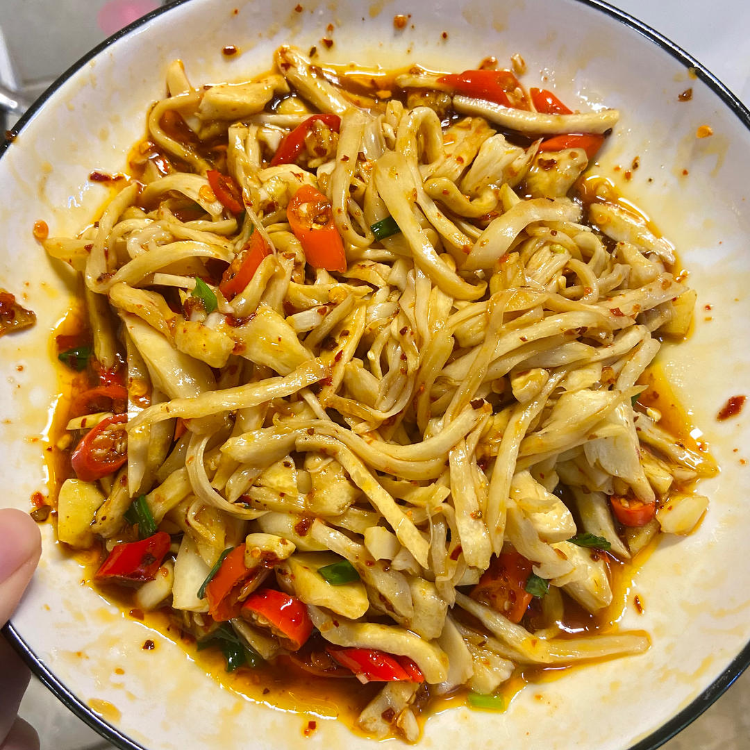 比吃肉还香的凉拌菜，酸辣杏鲍菇