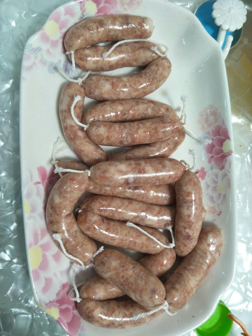 自制黑椒风味脆皮肠--多图详解手工灌肠