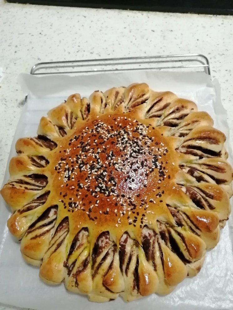 向日葵豆沙面包