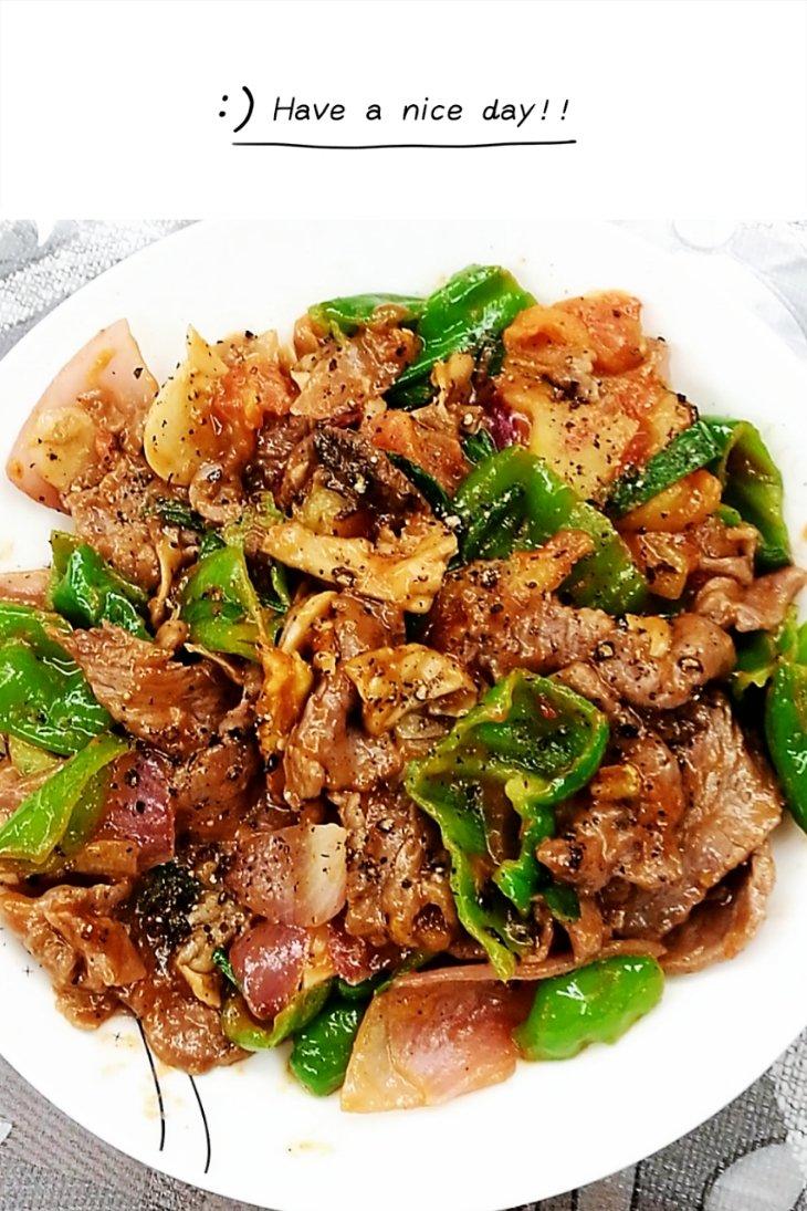 黑胡椒番茄牛肉饭