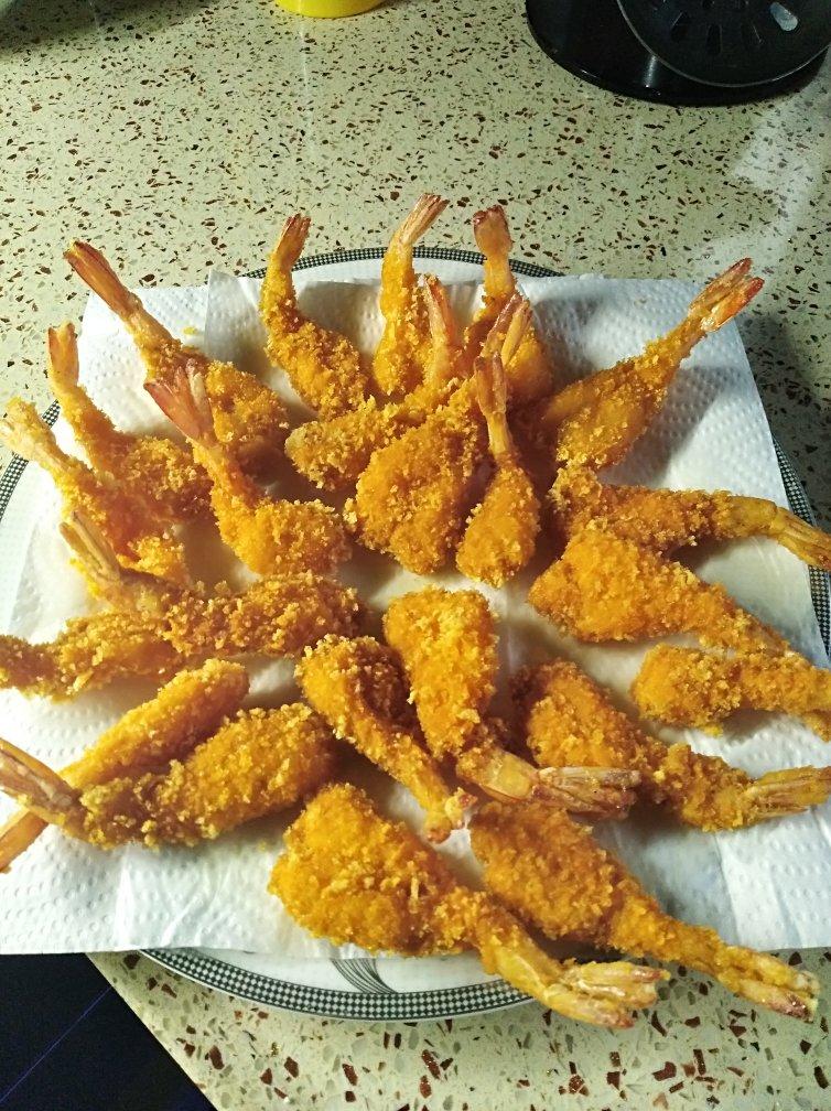 面包糠炸虾