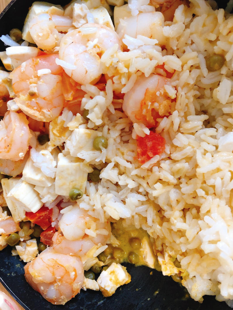 无碳低卡|好吃到舔盘🥘咸蛋黄虾仁豆腐🍤