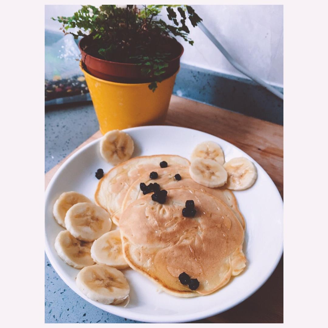 超级简单pancake【无黄油健康版】