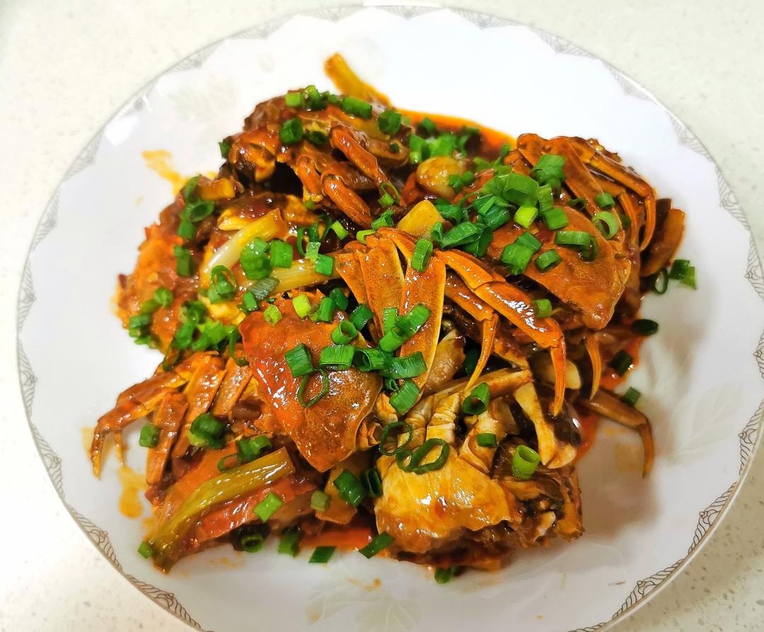 新鲜肥美的香辣大闸蟹的做法 步骤4